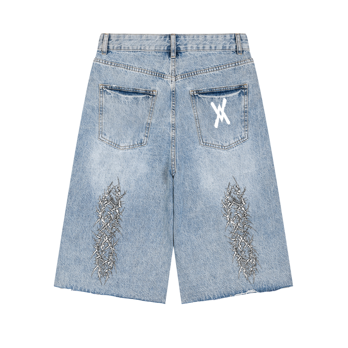Velossa Thorned Emblem Jorts